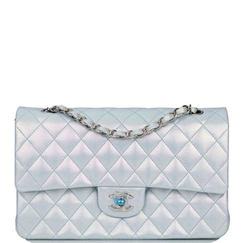 chanel iridescent blue|Chanel iridescent lambskin.